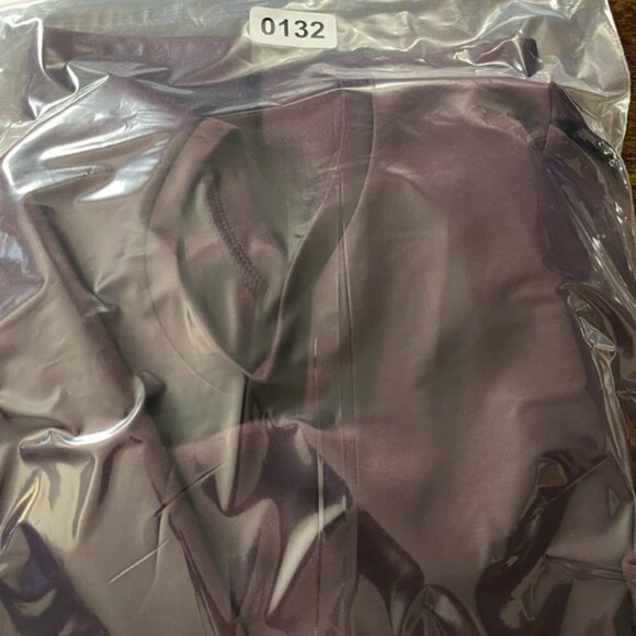 STELLA & Dot purple Puff sleeve Neoprene style top - large NEW - Picture 10 of 13